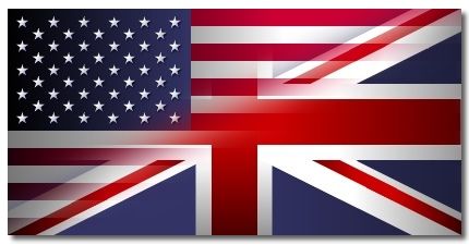 Asian Business Card Translations - British American Flag