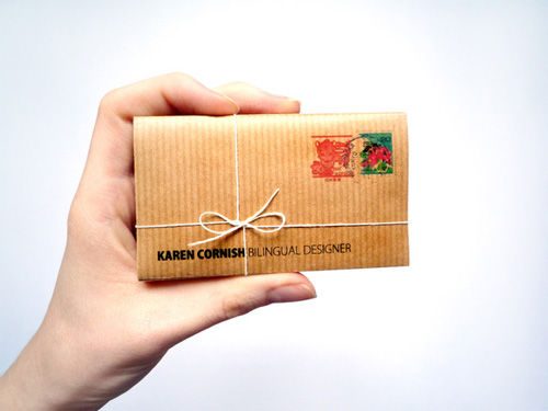 Asian Business Card Translations - karen cornish folding card