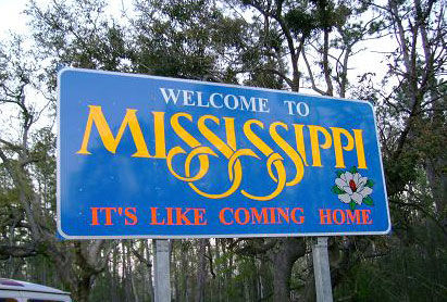 Welcome to Mississippi Sign