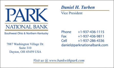 park English Business Card Translation Sample