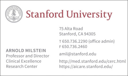 Stanford University Chinese Business Card Translation Sample