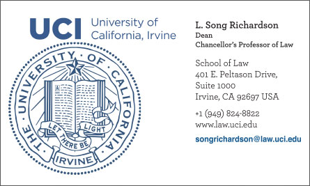 uci English Business Card Translation Sample