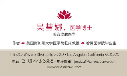 wu Chinese Business Card Translation Sample