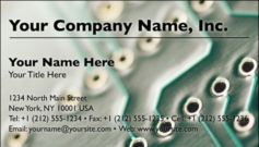 English Business Card Design Template: TEC0004