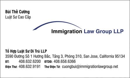 law English Vietnamese Business Card Translation Sample