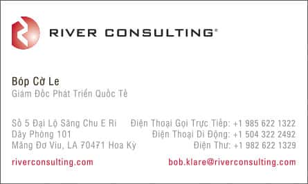 river English Vietnamese Business Card Translation Sample