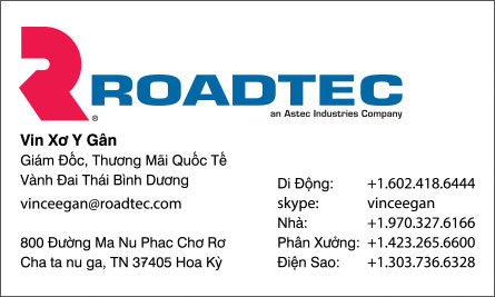 road English Vietnamese Business Card Translation Sample