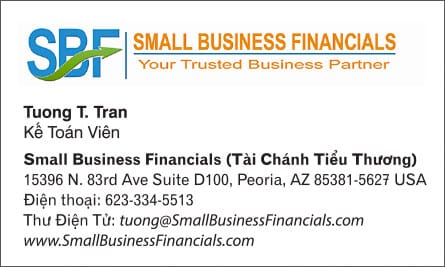 sbf English Vietnamese Business Card Translation Sample