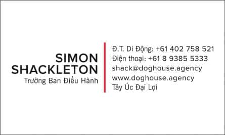 shack English Vietnamese Business Card Translation Sample